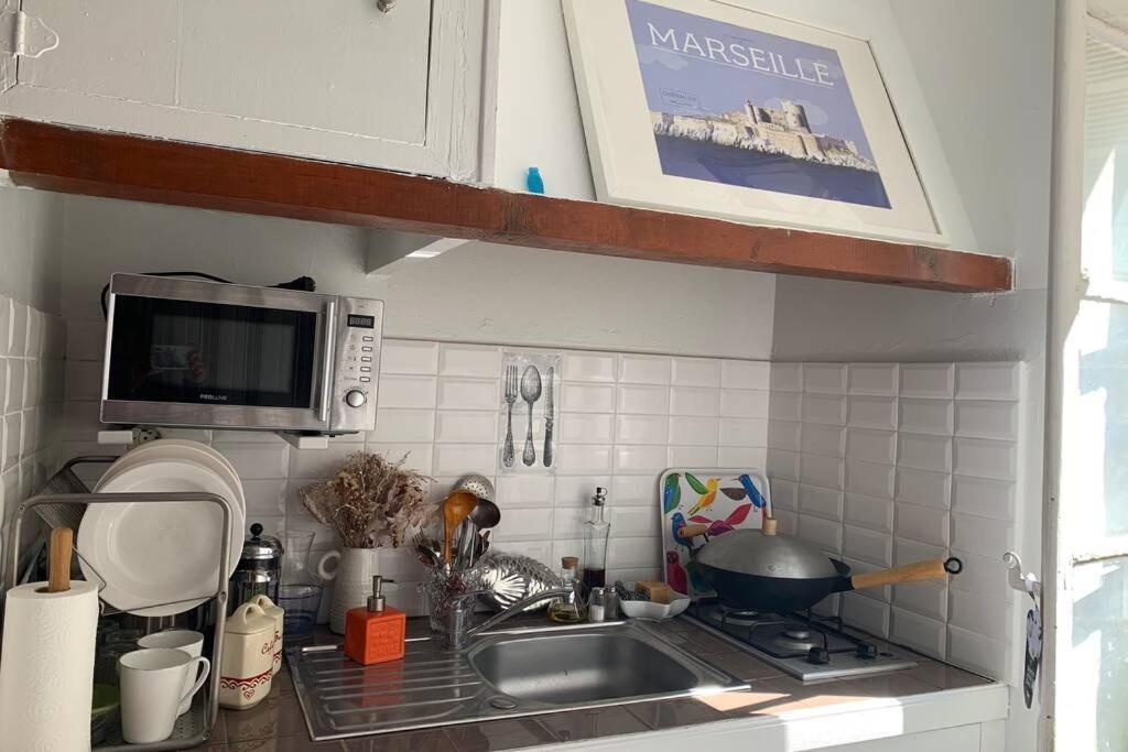 Charming Studio With Patio In The Heart Of Marseille Eksteriør billede